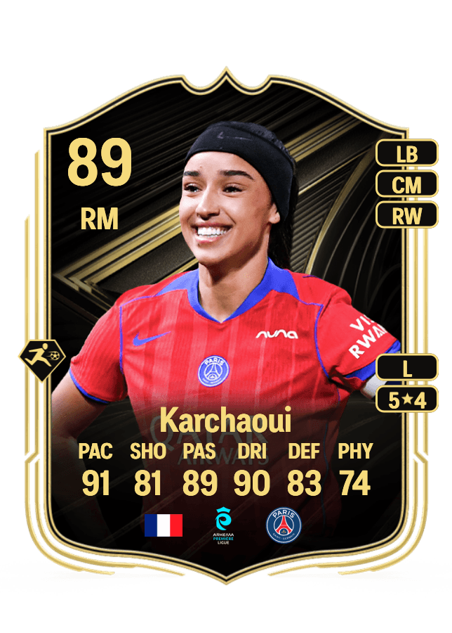 Sakina Karchaoui card
