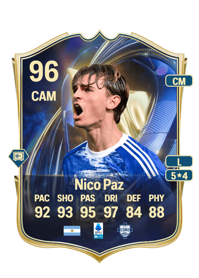 Nico Paz card
