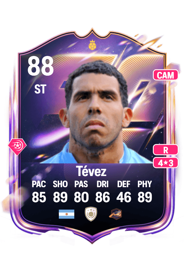 Carlos Tévez card