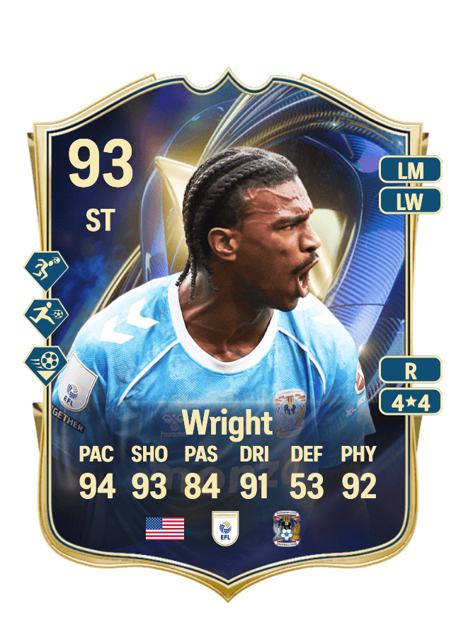 Haji Wright card