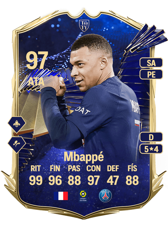 Kylian Mbappé card