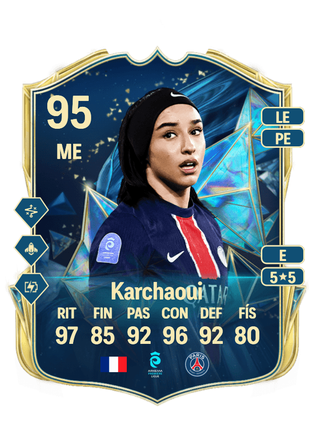 Sakina Karchaoui card