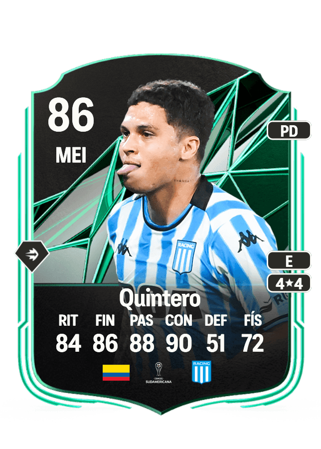 Juan Fernando Quintero card