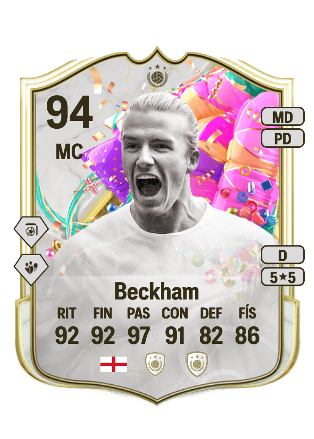 David Beckham card