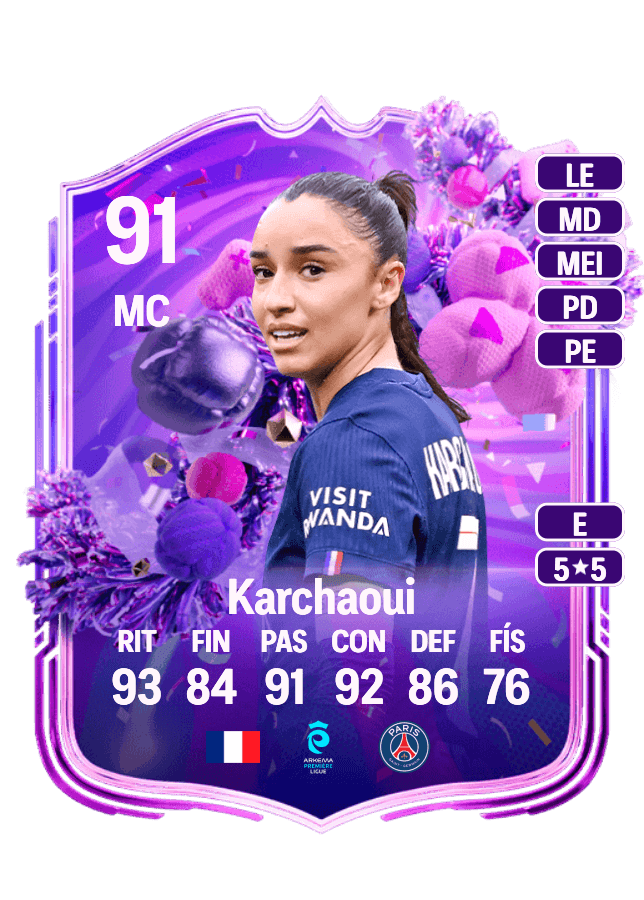 Sakina Karchaoui card