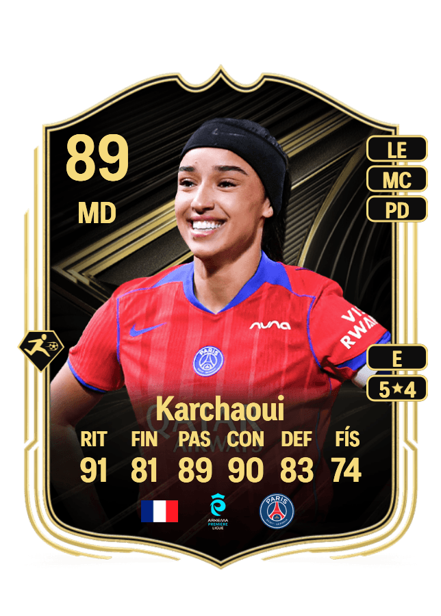 Sakina Karchaoui card