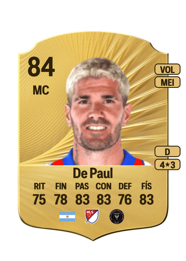Rodrigo De Paul card