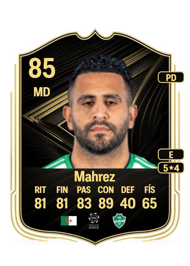 Riyad Mahrez card