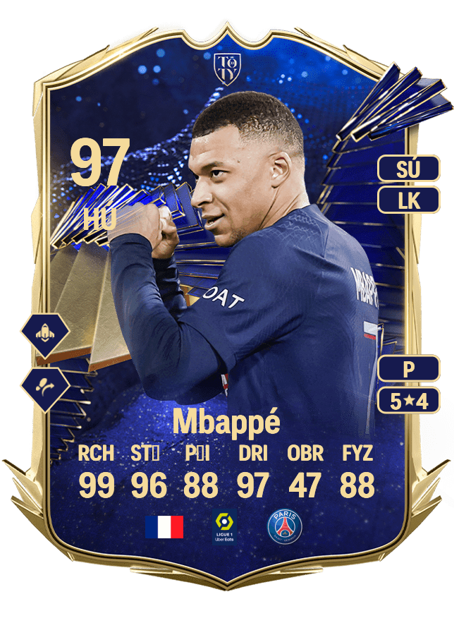 Kylian Mbappé card
