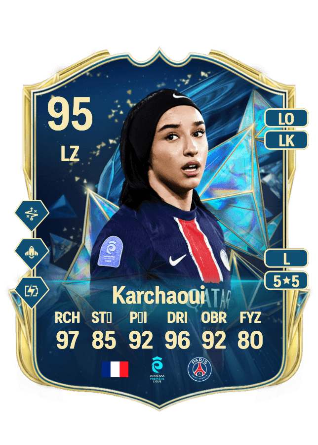 Sakina Karchaoui card