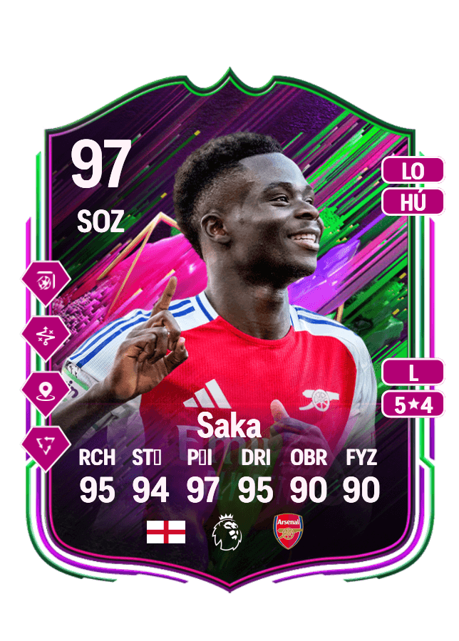 Bukayo Saka card