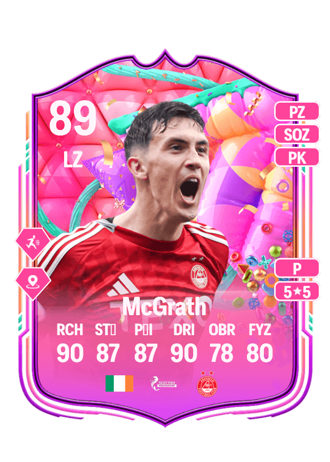 Jamie McGrath card