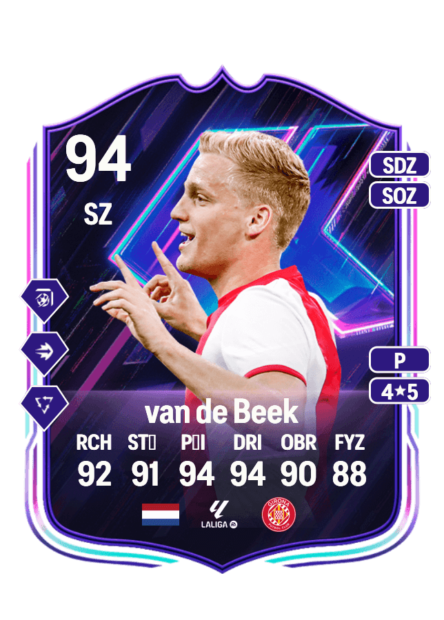 Donny van de Beek card