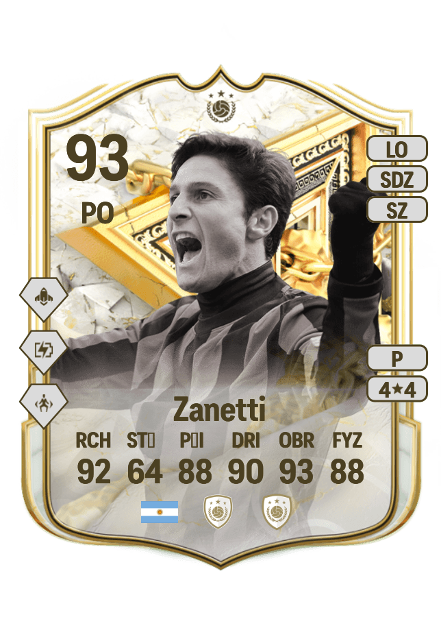 Javier Zanetti card
