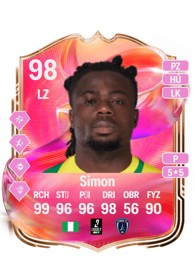 Moses Simon card