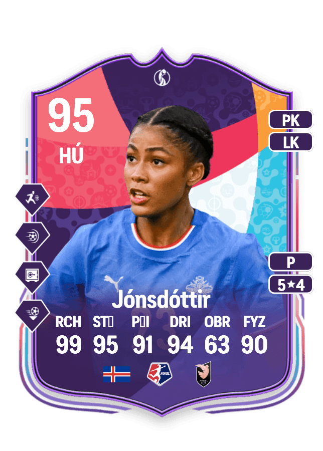 Sveindís Jane Jónsdóttir card