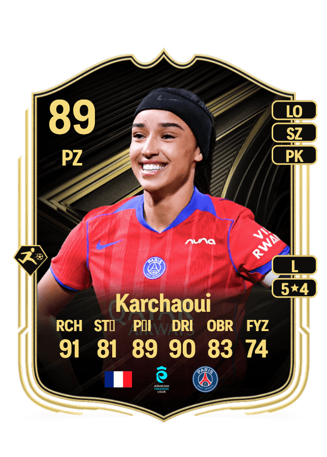 Sakina Karchaoui card