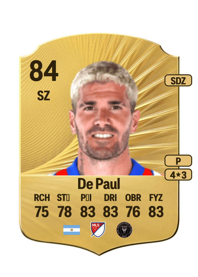 Rodrigo De Paul card