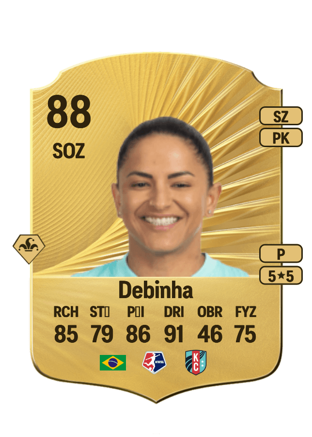 Debinha card
