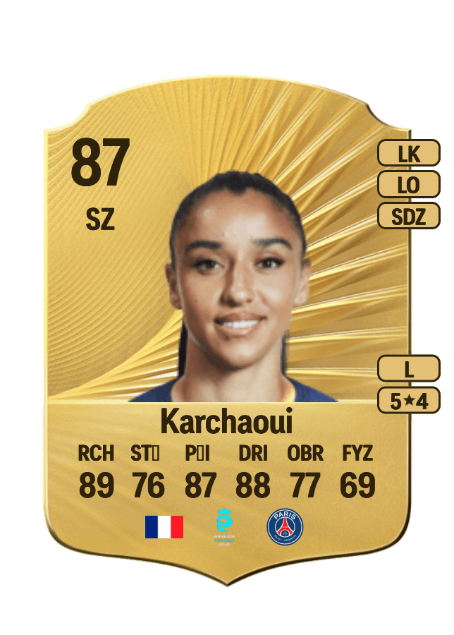 Sakina Karchaoui card