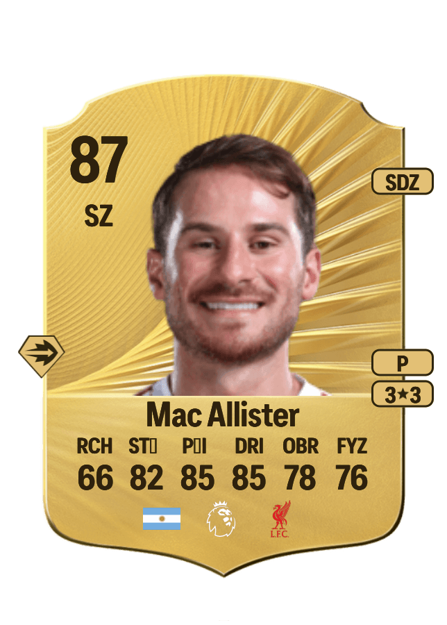 Alexis Mac Allister card