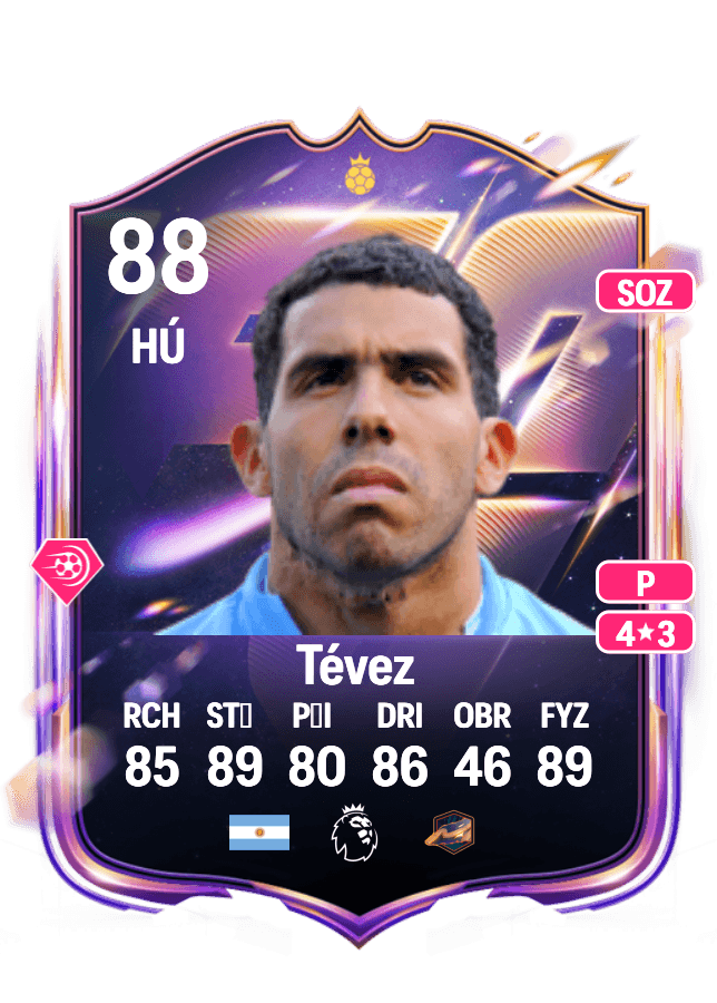 Carlos Tévez card