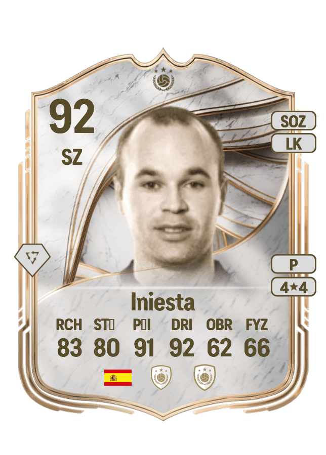 Iniesta card