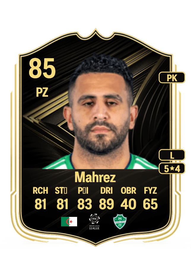 Riyad Mahrez card