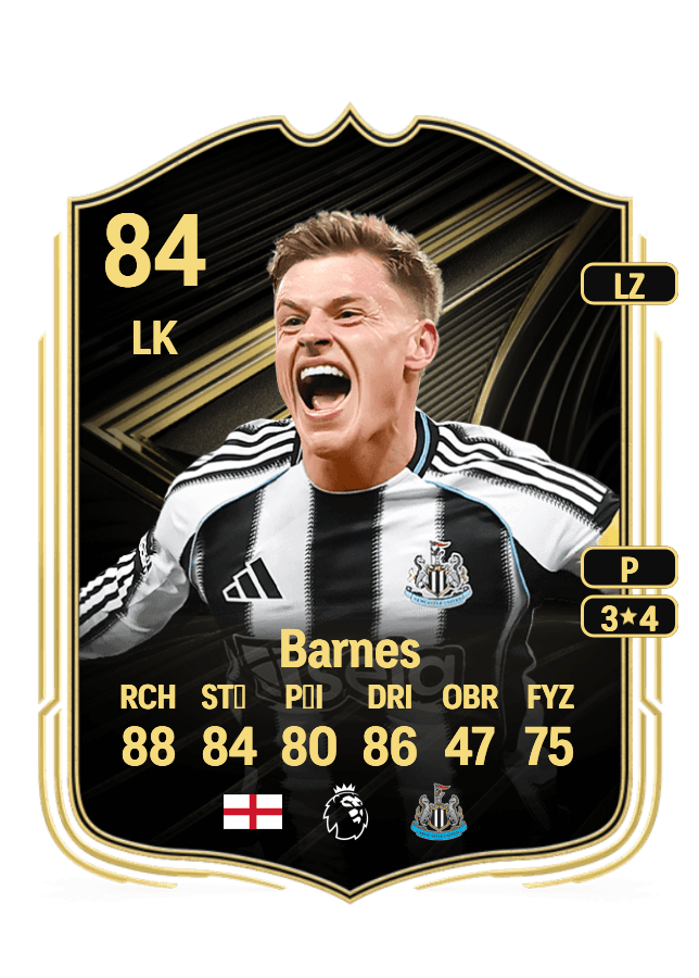 Harvey Barnes card