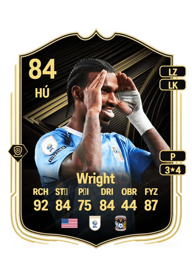 Haji Wright card