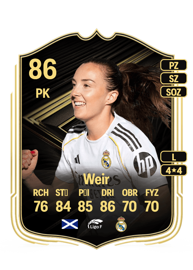 Caroline Weir card