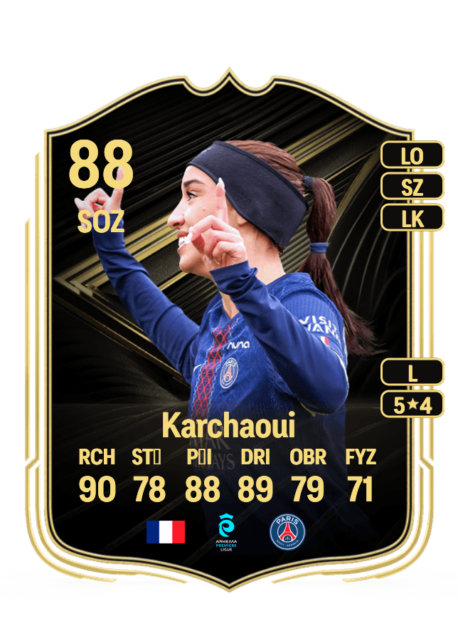 Sakina Karchaoui card