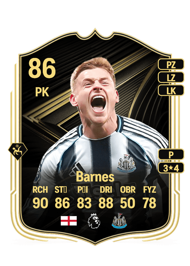 Harvey Barnes card
