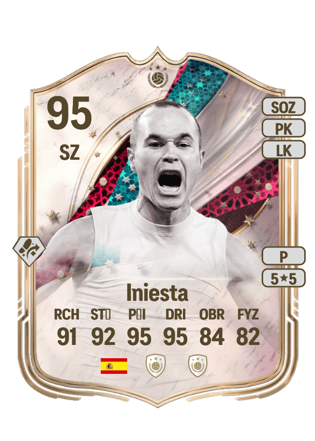 Iniesta card