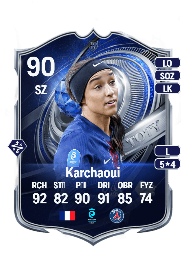 Sakina Karchaoui card