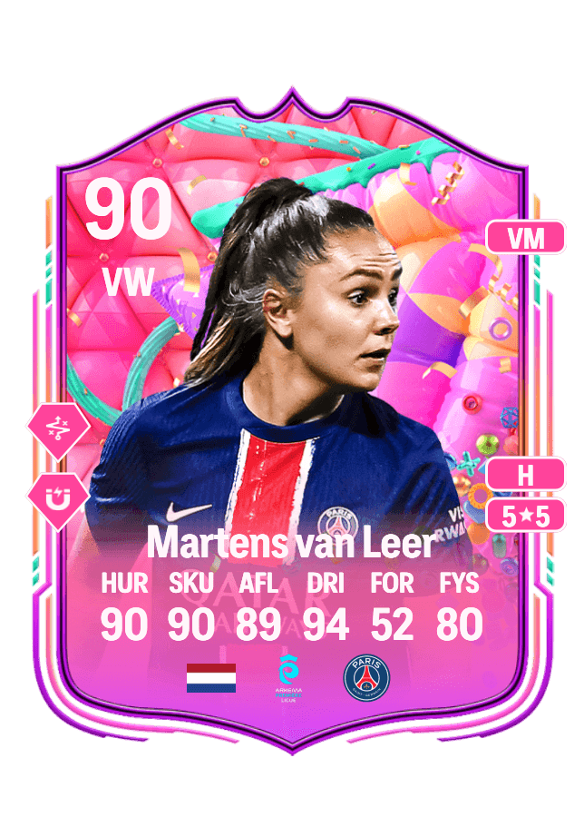 Lieke Martens van Leer card