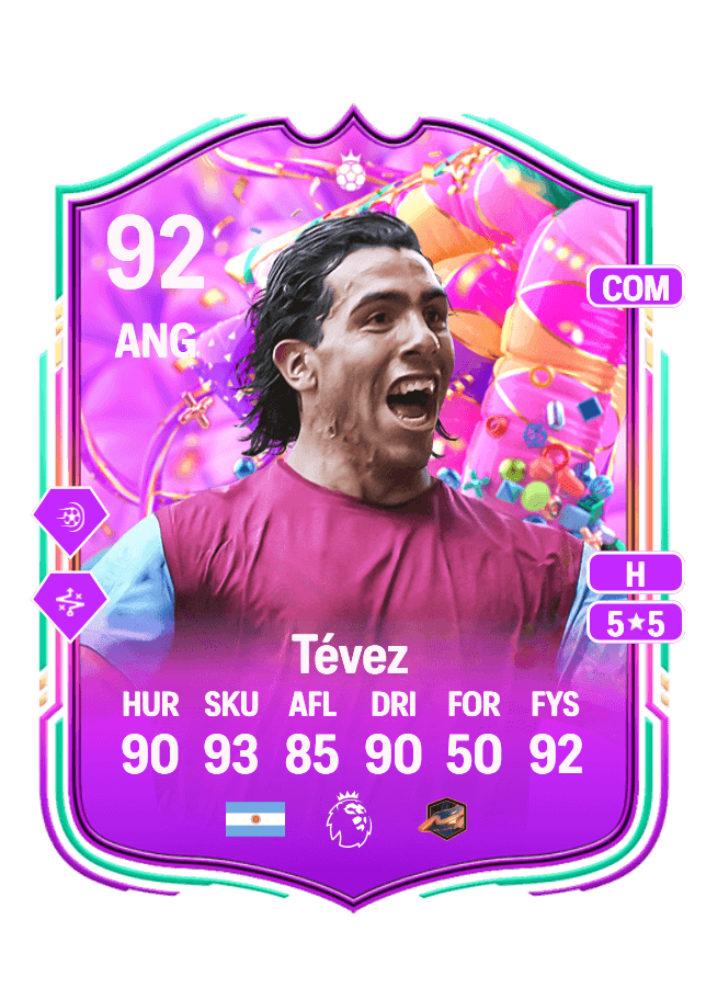 Carlos Tévez card