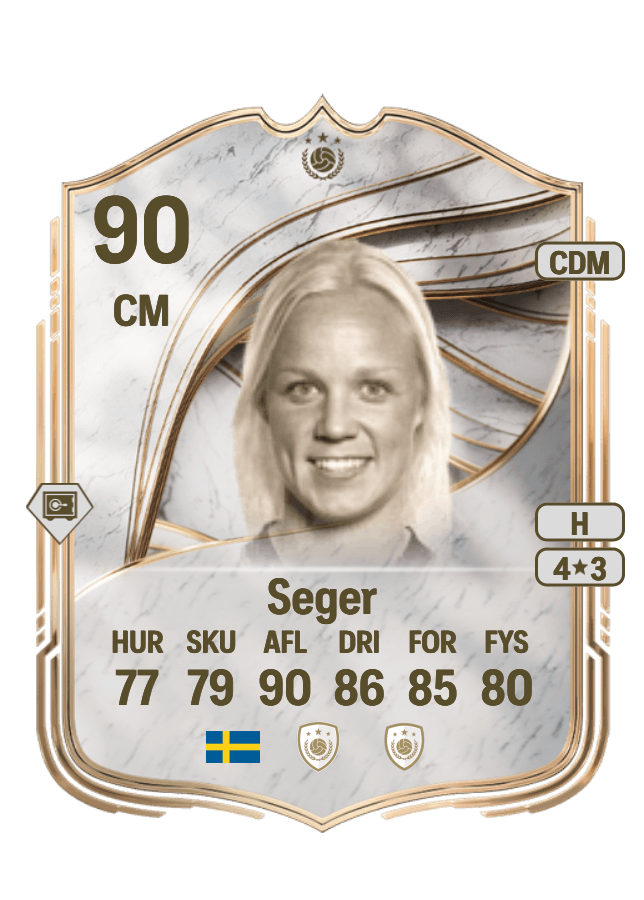 Caroline Seger card