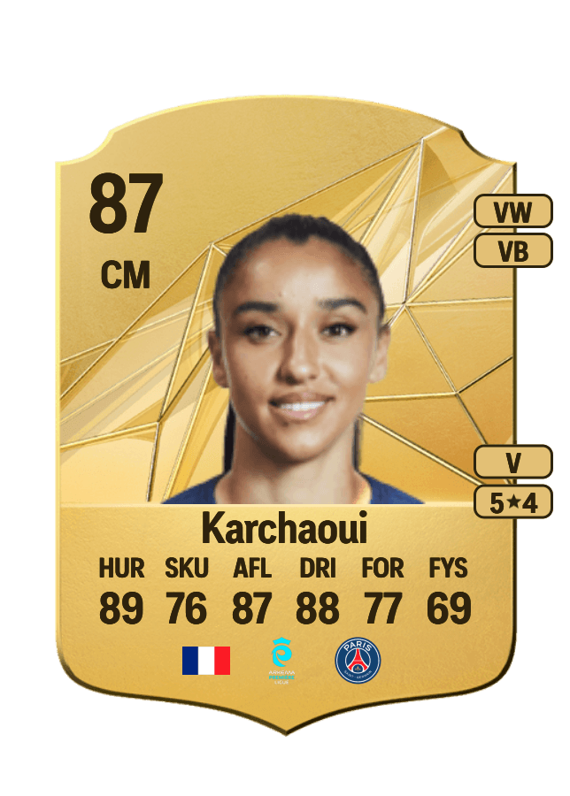 Sakina Karchaoui card