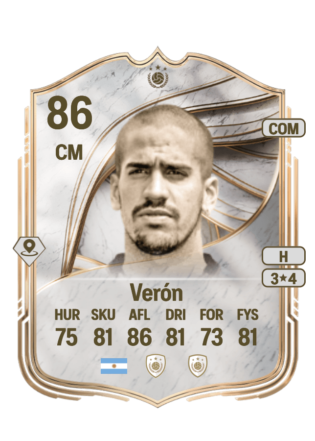 Juan Sebastián Verón card