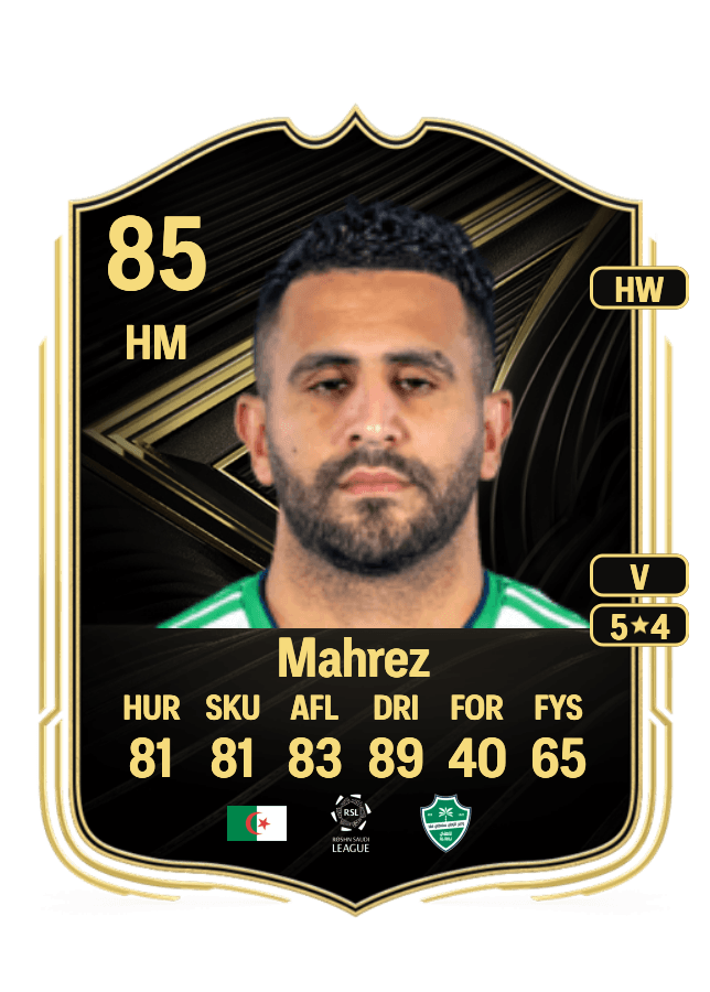 Riyad Mahrez card