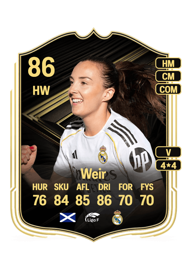 Caroline Weir card