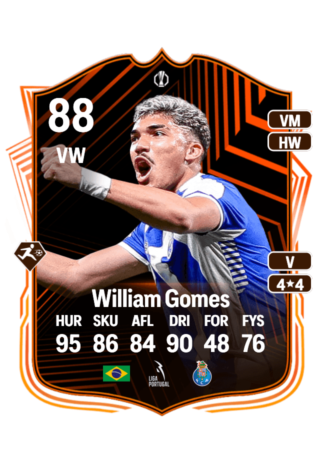 William Gomes card