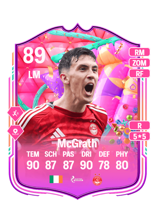 Jamie McGrath card