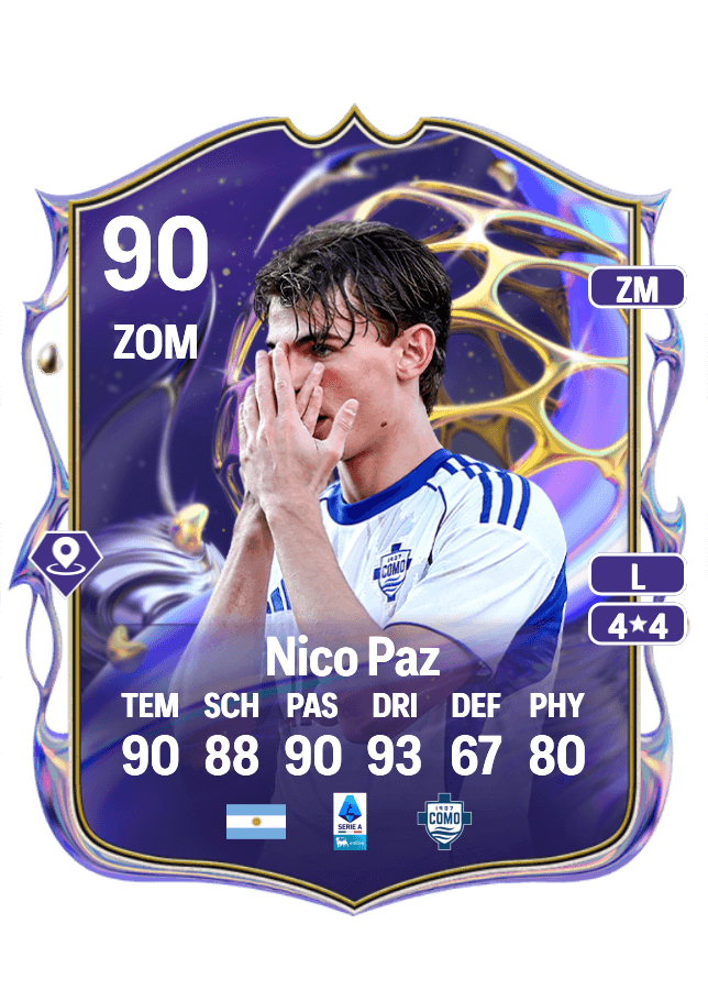 Nico Paz card