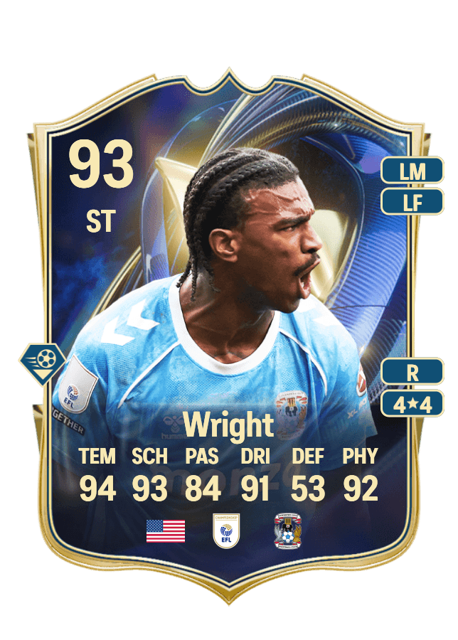 Haji Wright card