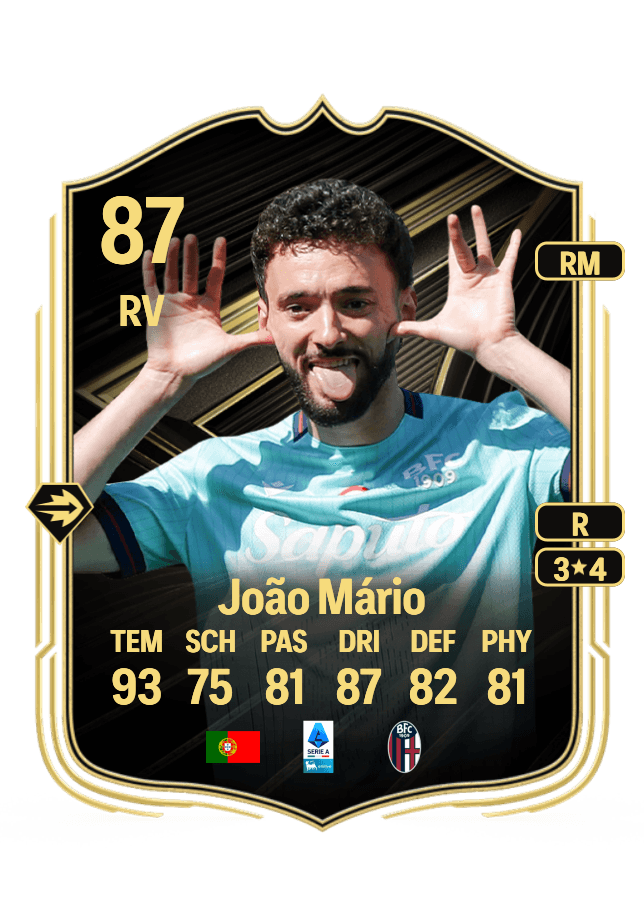João Mário card