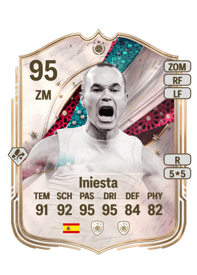Iniesta card