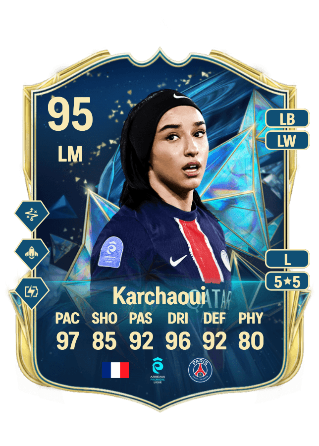 Sakina Karchaoui card