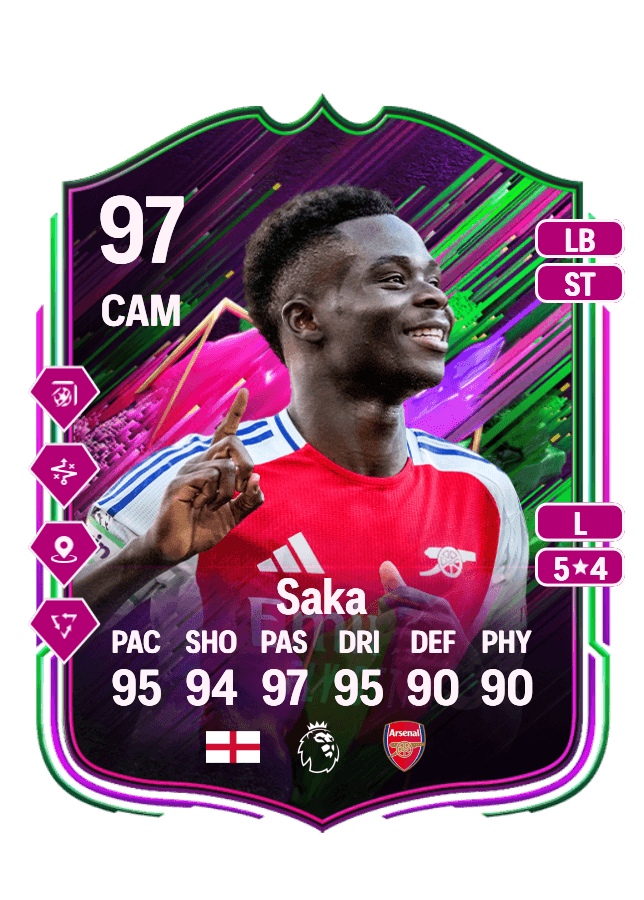 Bukayo Saka card